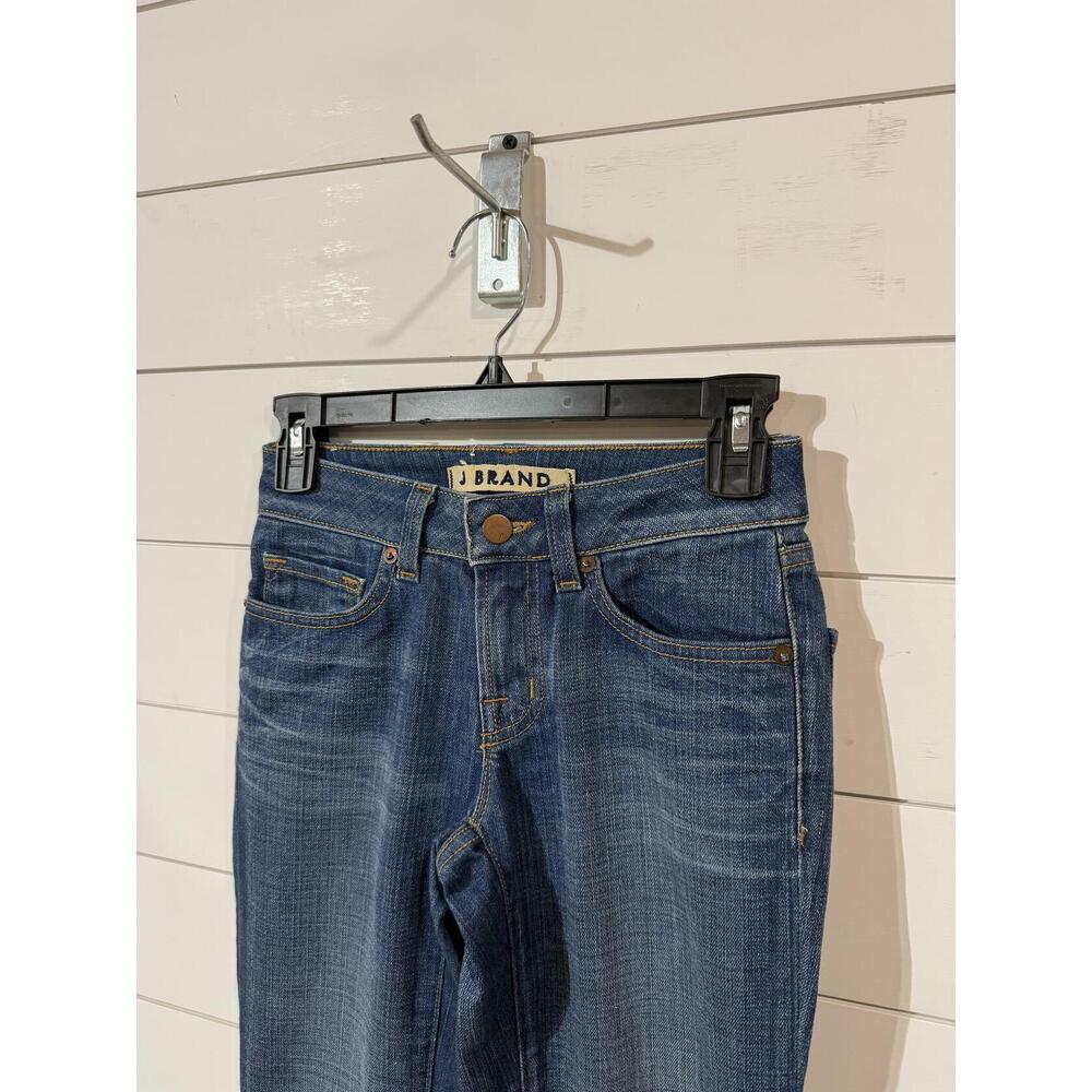 J Brand Women's Blue Boot Leg Low-Rise Jeans 24 - Picture 2 of 3